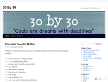 Tablet Screenshot of 30goalsby30.wordpress.com
