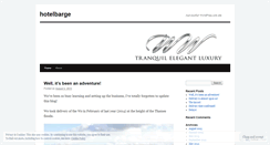 Desktop Screenshot of hotelbarge.wordpress.com