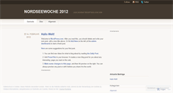 Desktop Screenshot of nordseewoche2012.wordpress.com