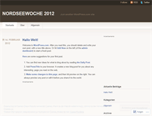 Tablet Screenshot of nordseewoche2012.wordpress.com