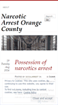 Mobile Screenshot of narcoticarrestorangecounty.wordpress.com