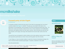 Tablet Screenshot of mcmilkshake.wordpress.com