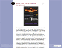 Tablet Screenshot of gameofwarfireagehacktool2015.wordpress.com