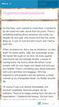 Mobile Screenshot of hypersensationalism.wordpress.com
