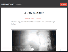 Tablet Screenshot of justwatching.wordpress.com