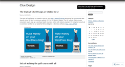 Desktop Screenshot of cluedesign.wordpress.com