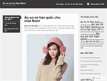 Tablet Screenshot of aosominuhanquoc.wordpress.com