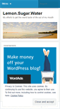 Mobile Screenshot of lemonsugarwater.wordpress.com