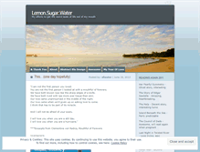 Tablet Screenshot of lemonsugarwater.wordpress.com