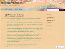 Tablet Screenshot of hollydramaqueen.wordpress.com