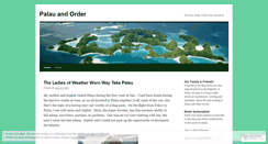 Desktop Screenshot of palauandorder.wordpress.com