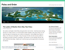 Tablet Screenshot of palauandorder.wordpress.com