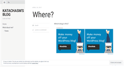 Desktop Screenshot of katachasm.wordpress.com