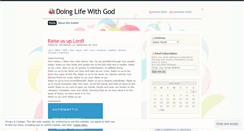 Desktop Screenshot of doinglifewithgod.wordpress.com
