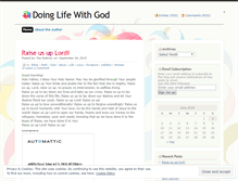 Tablet Screenshot of doinglifewithgod.wordpress.com