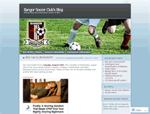 Tablet Screenshot of bangorsoccerclub.wordpress.com