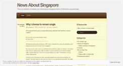 Desktop Screenshot of newsaboutsingapore.wordpress.com