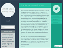 Tablet Screenshot of agent4surrey.wordpress.com