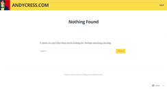 Desktop Screenshot of andycress.wordpress.com