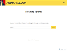 Tablet Screenshot of andycress.wordpress.com