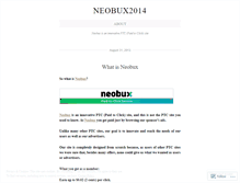 Tablet Screenshot of neobux2014.wordpress.com