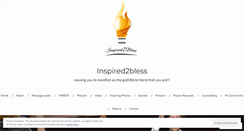 Desktop Screenshot of inspired2bless.wordpress.com