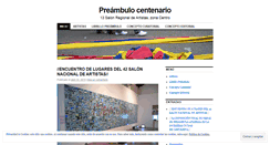 Desktop Screenshot of preambulo2centenario.wordpress.com