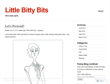 Tablet Screenshot of littlebittybits.wordpress.com