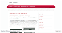 Desktop Screenshot of elvisexpert.wordpress.com