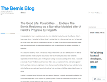 Tablet Screenshot of bemisblog.wordpress.com