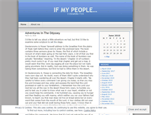 Tablet Screenshot of ifmypeople.wordpress.com