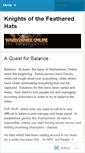 Mobile Screenshot of knightsofthefeatheredhats.wordpress.com