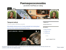 Tablet Screenshot of blogdepoemaspococonosidos.wordpress.com