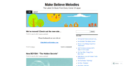 Desktop Screenshot of makebelievemelodies.wordpress.com