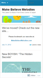 Mobile Screenshot of makebelievemelodies.wordpress.com