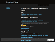 Tablet Screenshot of bobobobo.wordpress.com