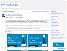 Tablet Screenshot of mytruth2u.wordpress.com