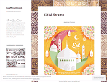 Tablet Screenshot of islamicarticles.wordpress.com
