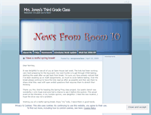 Tablet Screenshot of mrsjonesclass.wordpress.com
