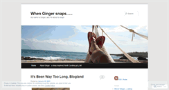 Desktop Screenshot of gingereebs.wordpress.com