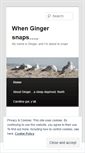 Mobile Screenshot of gingereebs.wordpress.com
