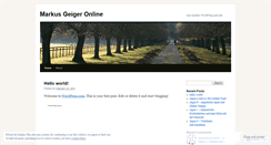 Desktop Screenshot of geigermarkus1904.wordpress.com