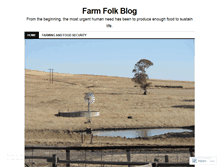 Tablet Screenshot of farmfolkblog.wordpress.com