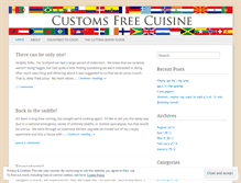 Tablet Screenshot of customsfreecuisine.wordpress.com