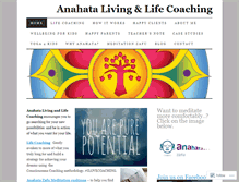 Tablet Screenshot of anahatacoaching.wordpress.com