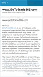 Mobile Screenshot of gototrade365.wordpress.com