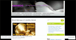 Desktop Screenshot of mayaboys.wordpress.com