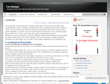 Tablet Screenshot of lavalampe.wordpress.com