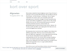 Tablet Screenshot of kortoversport.wordpress.com