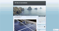 Desktop Screenshot of 365diassustentaveis.wordpress.com